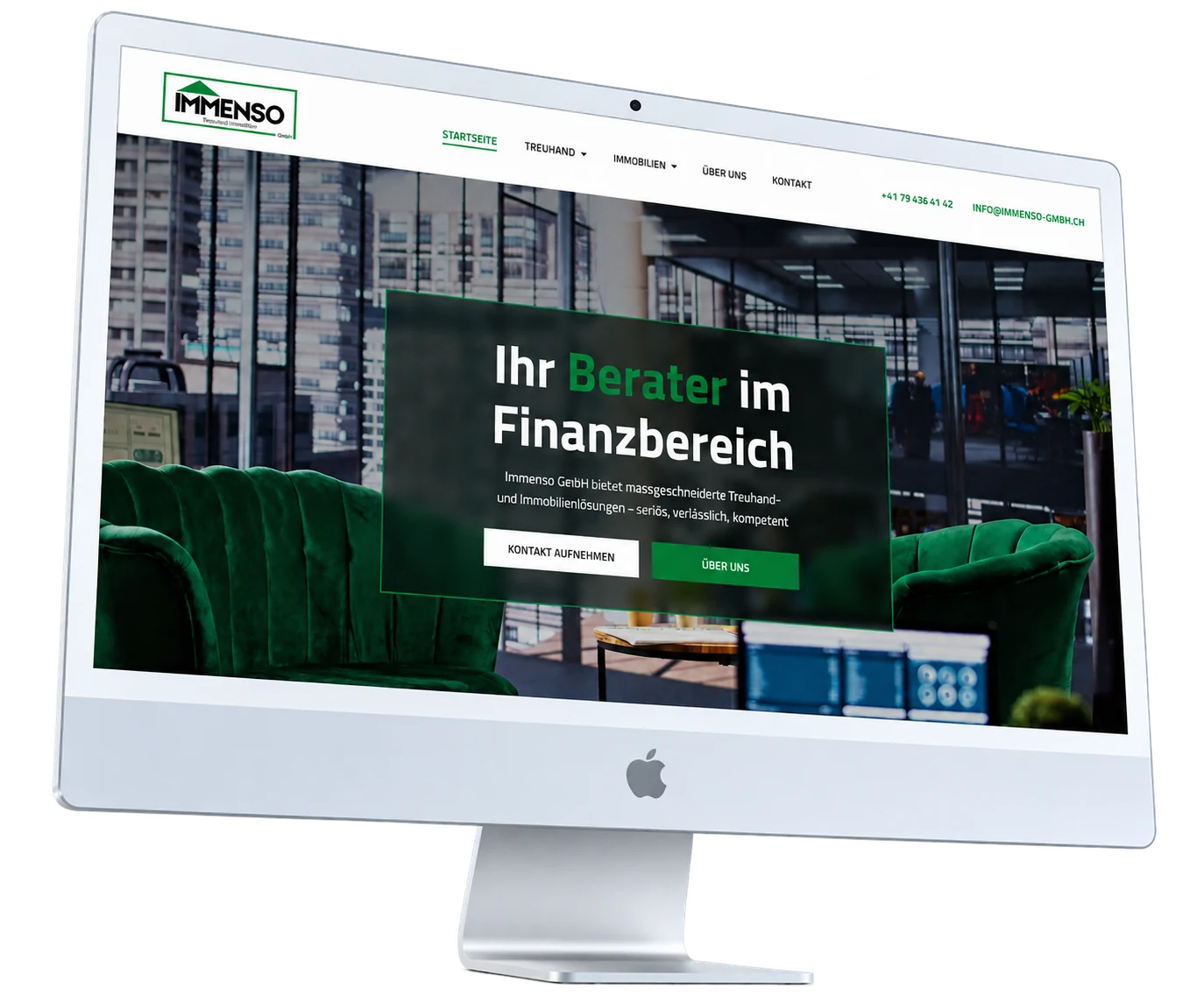 Immenso Website, umgesetzt von webChange